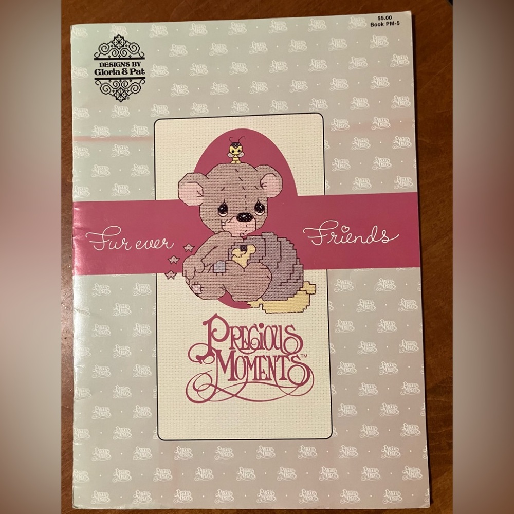 Precious Moments Fur Ever Friends Cross Stitch Pattern Book from 1984